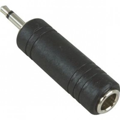 Adapter 6.3 mm Mono Jack Plug Socket - 3.5 mm Mono Jack Plug
